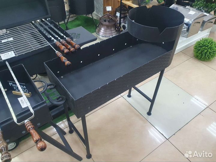 Мангал с печкой под казан Узбекский
