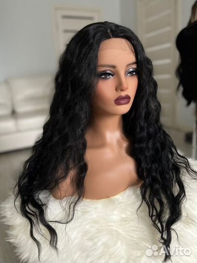 Парик черный на сетке