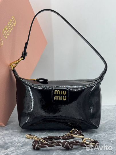 Сумка miu miu 3 цвета лакированная новинка