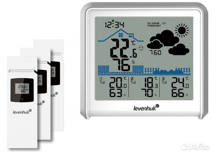 Цифровая метеостанция с радиодатчиком Levenhuk Wezzer plus LP50