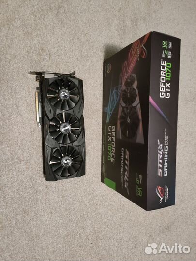 Видеокарта gtx 1070 8gb Asus Strix