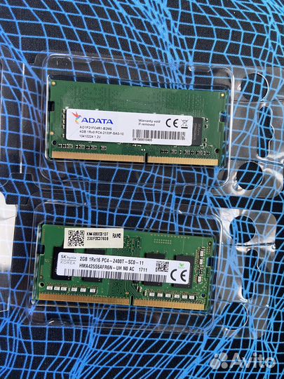 Оперативная память ddr4 6gb
