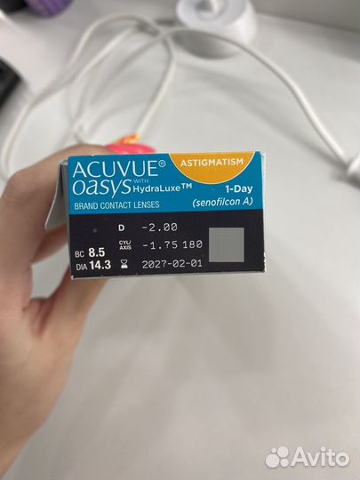 Линзы acuvue oasys 1 day for astigmatism
