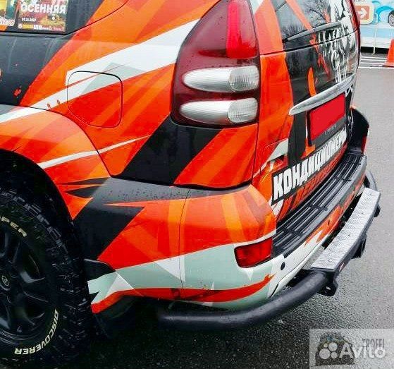 Бампер силовой задний Тойота Прадо 120