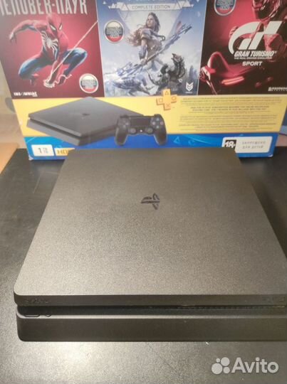 Sony PS4 slim 1tb + 100+ игр + 2 орг. джойстика