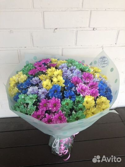 Яркие букеты.Букет из хризантем.Доставка