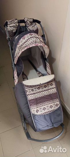 Детские санки коляска