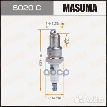 Свеча зажигания masuma nickel BP6ES(7811) S020C