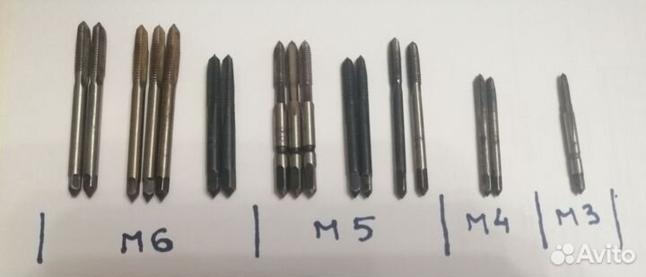 Метчики D 3 - 30мм