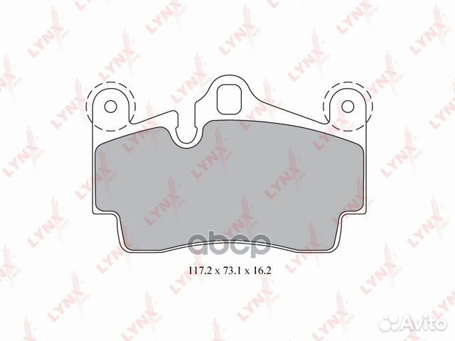Колодки тормозные дисковые зад BD8007 lynxauto