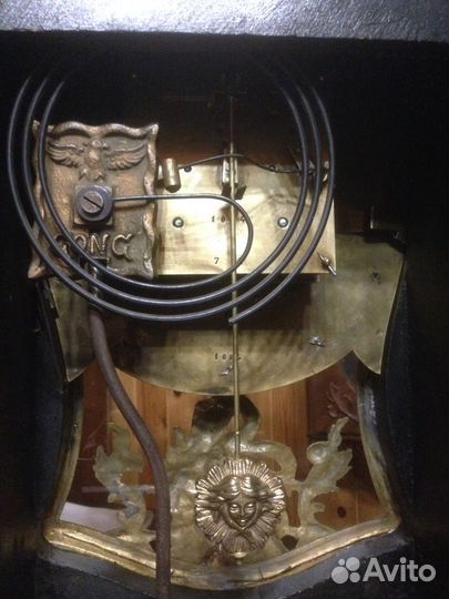 Часы каминные. J. verhagen. 19 в. Стиль Буль