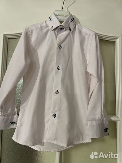 Новая Стильная рубашка Турция с запанками 116/120