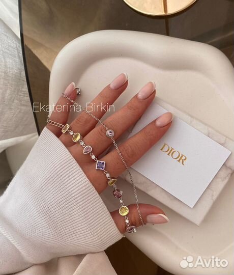 Браслет cartier с камнем фиолетовый цвет серебро