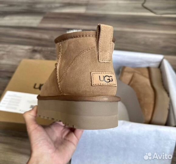 Угги Женские Ugg Classic Ultra Mini Platform Sand