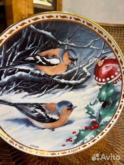 Настенная тарелка птицы