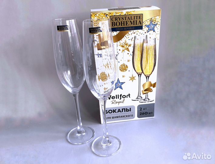 Бокалы для шампанского bohemia