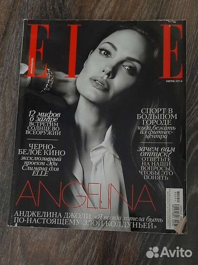 Журнал elle с А. Джоли июнь 2014