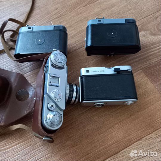 4 фотоаппарата СССР. Смена 6 и 8,Чайка, фэд 4
