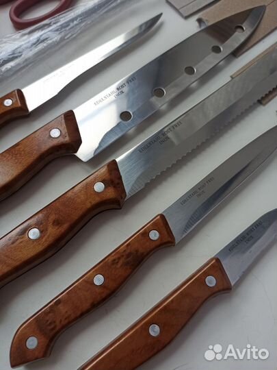 Набор кухонных ножей с подставкой 8 предметов