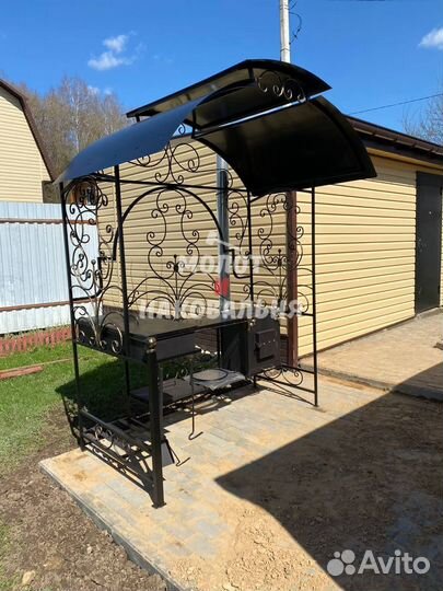 Мангал в стиле лофт