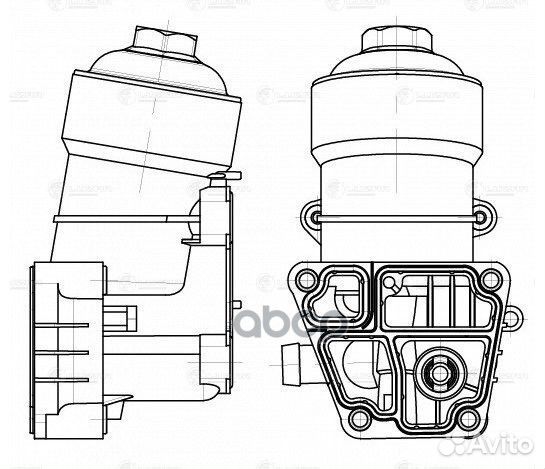 Радиатор масляный VW golf VI 08/tiguan 08- 1.6