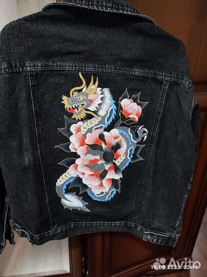 Джинсовая куртка custom
