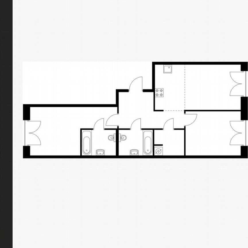 2-к. квартира, 68,1 м², 3/9 эт.