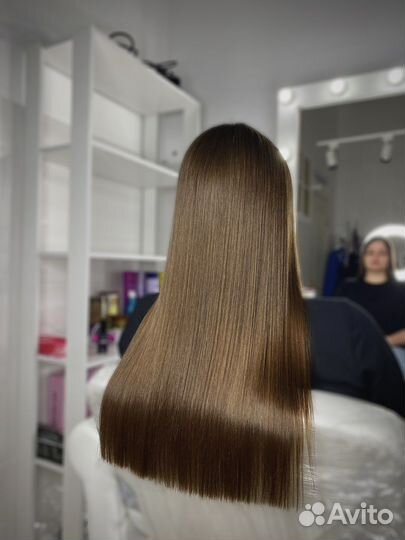 Модель на кератиновое выпрямление/ботокс для волос
