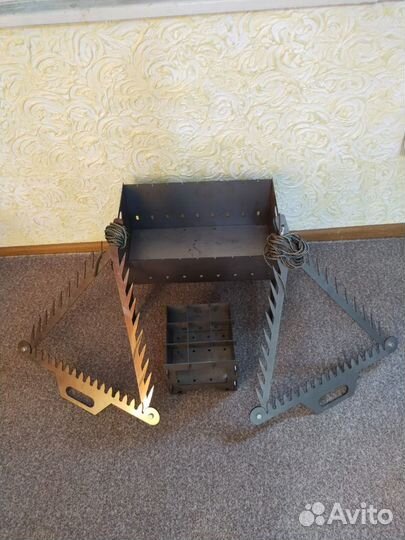 Коса донная-грабли.Печка Щепочница.Мангал разборн