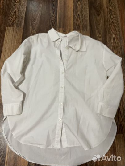 Рубашка белая оверсайз