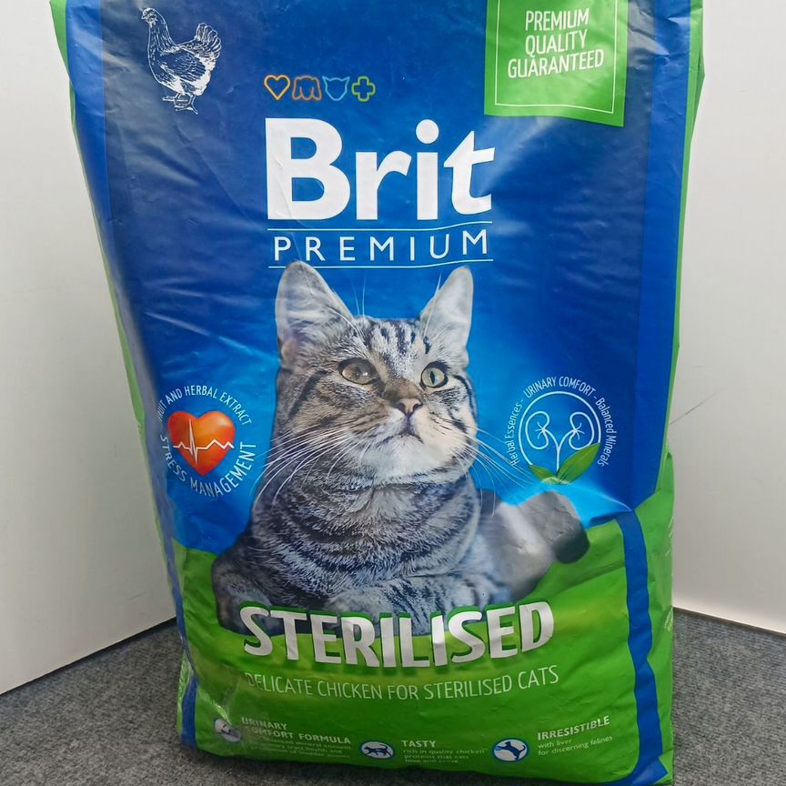 Сухой корм кошек Brit Premium Cat Sterilized 8 кг