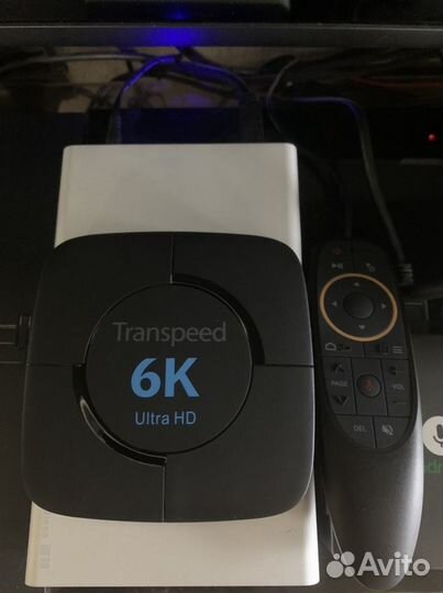 Smart tv приставка 4/32 transpeed 6k + аэромышь