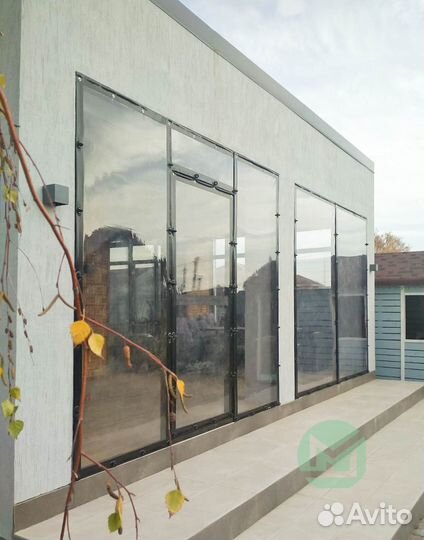 Мягкие окна на беседку