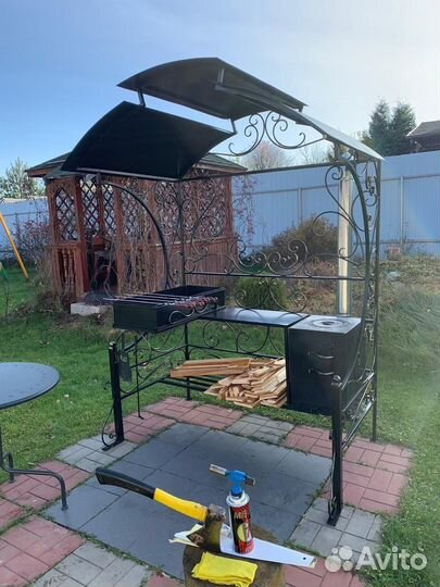 Мангал с крышей