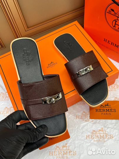 Шлепки Сланцы Hermes женские Размер 36-40