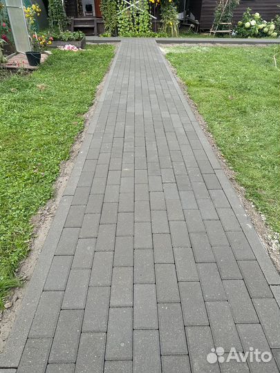 Укладка тротуарной плитки бордюров под ключ