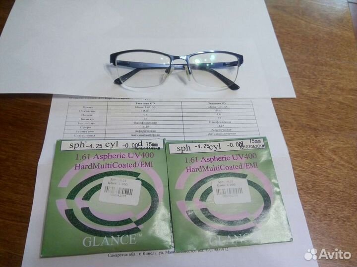 Очки D -4,25