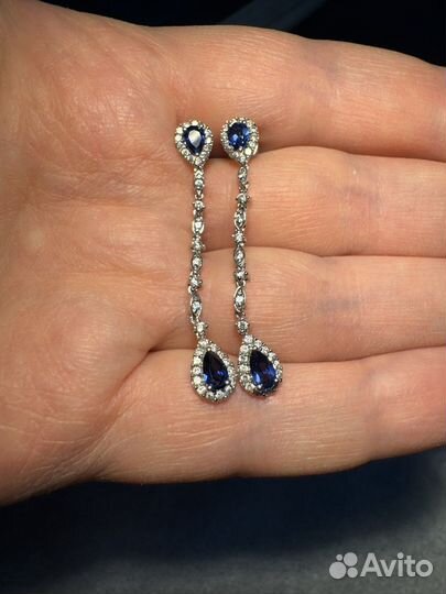 Серьги sunlight (серебро, фианиты)