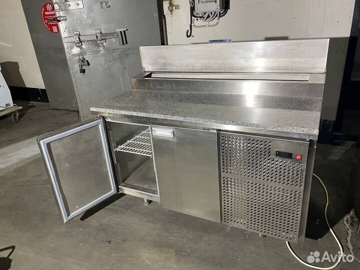 Холодильный стол для пиццы камень