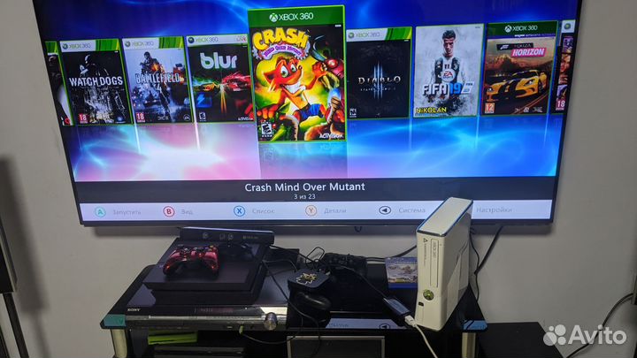 Xbox 360S прошитый Freeboot 500gb