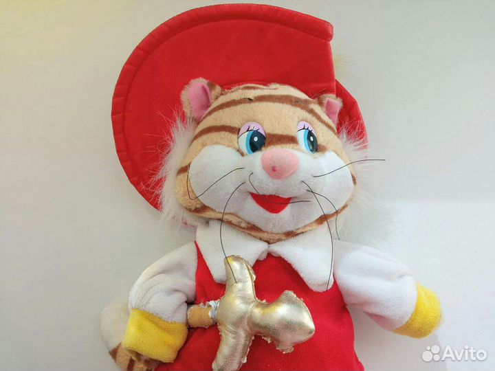 Кот в сапогах Музыкальная игрушка мягкая