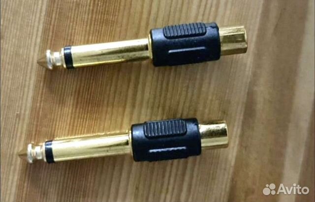 Адаптер 6.3 мм jack на RCA