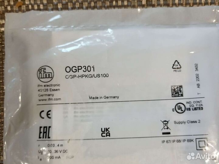 Датчик OGP300 IFM electronic