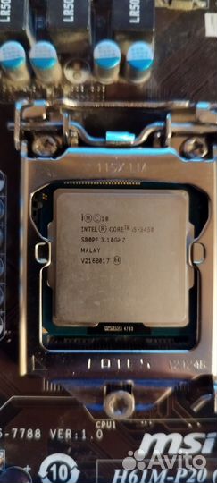Материнская плата 1155 с процессором i5-3450, 8gb