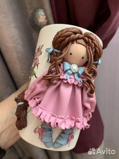 Кукла на кружке
