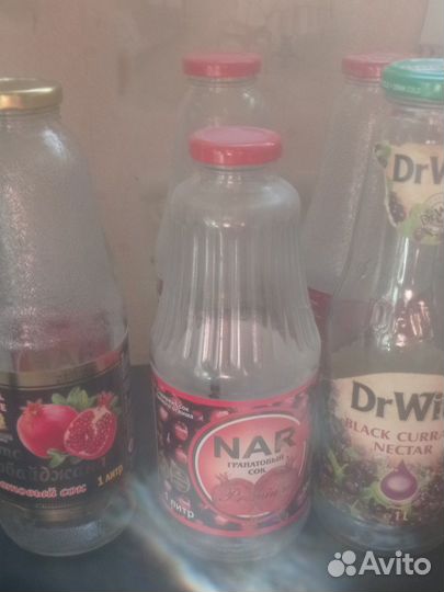 Стеклянная бутылка 1 л