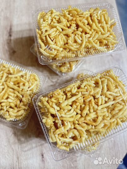 Домашняя лапша ручная резка и Домашний чак-чак