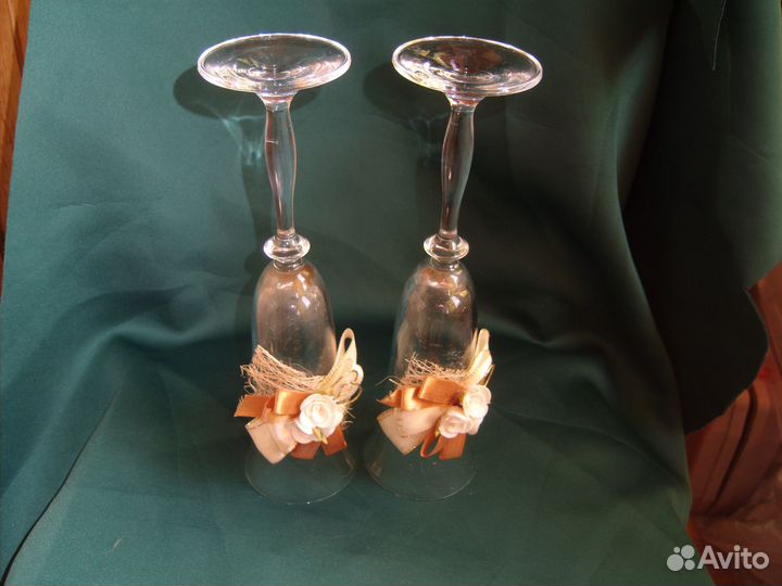 Фужеры свадебные праздничные