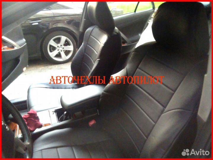 Чехлы Автопилот Toyota Camry v40 из экокожи чёрные