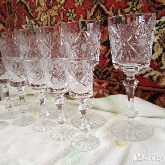 Фужеры хрустальные СССР